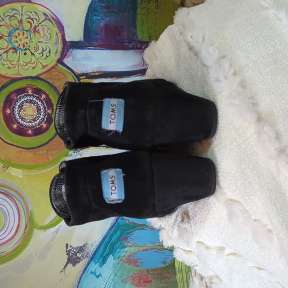 Toms Desert Wedge Black Women's SZ 8.5 - Picture 4 of 10